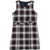 Lands’ End Girls School Uniform Jumper(Evergreen/White Plaid)