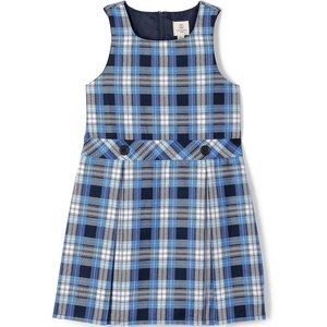 Lands’ End Girls School Uniform Jumper(Clear Blue Plaid)