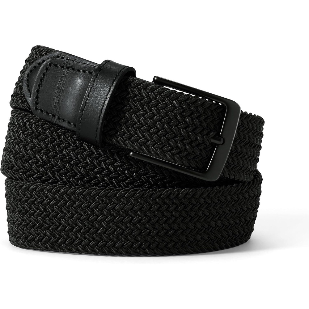 image:imageLands End Mens Elastic Braid BeltBlackBlack