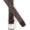 Lands’ End Men’s Elastic Braid Belt(Brown/Navy/Multi)