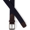 Lands’ End Men’s Elastic Braid Belt(Radiant Navy/Brass)