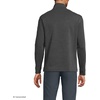 Lands’ End Men’s Long Sleeve Cooling Performance Pique Quarter Zip(Dark Charcoal Heather)