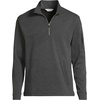 Lands’ End Men’s Long Sleeve Cooling Performance Pique Quarter Zip(Dark Charcoal Heather)