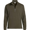 Lands’ End Men’s Long Sleeve Cooling Performance Pique Quarter Zip(Forest Moss)