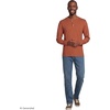 Lands’ End Men’s Super-T Long Sleeve Henley Shirt(Autumn Ember Heather)