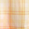 Men’s Traditional Fit Short Sleeve Madras Shirt(Subtle Apricot/Yellow Plaid)