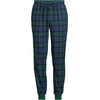 Lands’ End Men’s Flannel Jogger Pajama Pants(Liberty Blue/Pine Blackwatch)