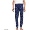 Lands’ End Men’s Flannel Jogger Pajama Pants(Skiers/Deep Sea Navy)