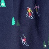 Lands’ End Men’s Flannel Jogger Pajama Pants(Skiers/Deep Sea Navy)