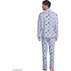 Lands’ End Men’s Flannel Pajama Set(Holiday Dogs/Blue Stripe)