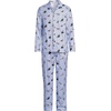 Lands’ End Men’s Flannel Pajama Set(Holiday Dogs/Blue Stripe)