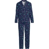 Lands’ End Men’s Flannel Pajama Set(Skiers/Deep Sea Navy)