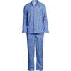 Lands’ End Men’s Flannel Pajama Set(Winter Puffins/Clear Blue Sky)