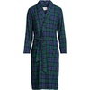 Lands’ End Men’s Flannel Sleepwear Robe(Liberty Blue/Pine Blackwatch)