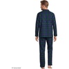 Lands’ End Men’s Long Sleeve Essential Pajama Set(Liberty Blue/Pine Blackwatch)