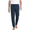 Lands’ End Men’s Flannel Jogger Pajama Pants(Liberty Blue/Pine Blackwatch)